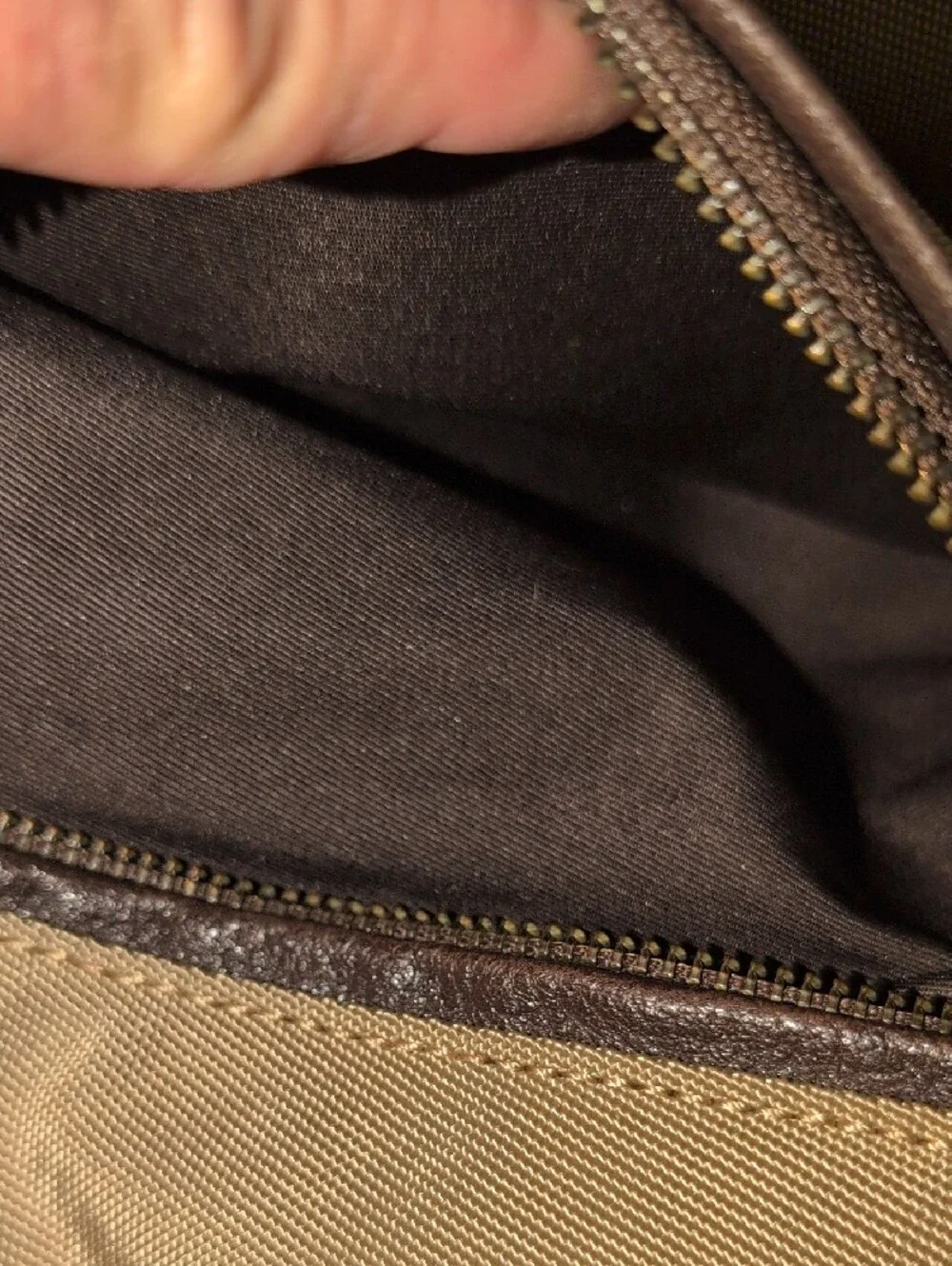 Banana Republic Beige And Brown Laptop Messenger Bag
